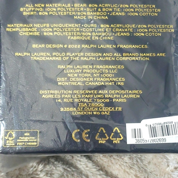 RALPH LAUREN LIMITED EDITION TEDDY BEAR. - Picture 4 of 6